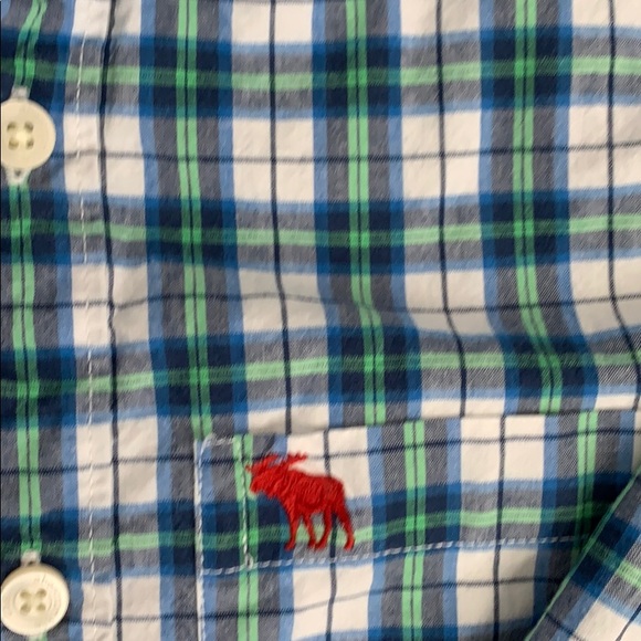 Abercrombie kids cotton plaid button down shirt - Picture 3 of 3